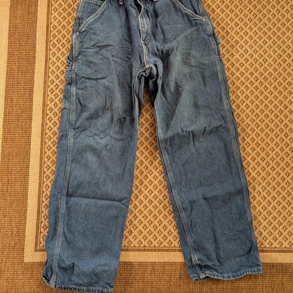 Carhartt Blue Dungaree Fit Jeans with Straight Legs